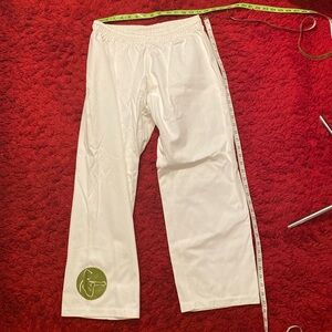 Vintage Les Mills Body Combat Gi pants Size M white like new